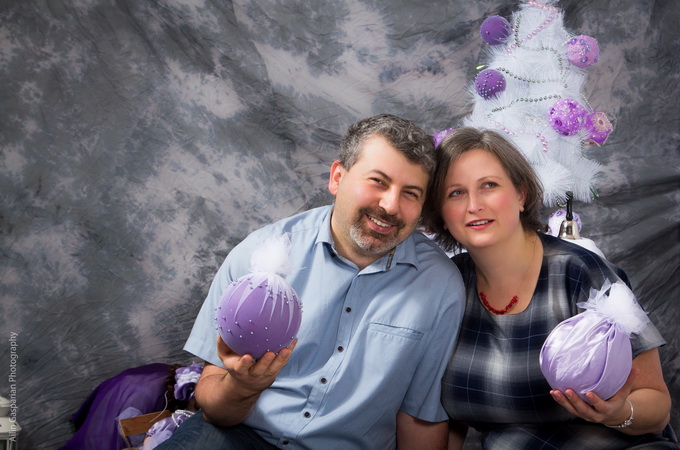 Christmas decorations DIY lilac balls